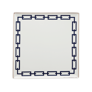 Ginori Catene Blue Vide Poche Square - 12"